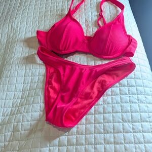 Vibrant Pink Bikini Set